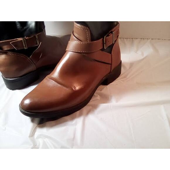 Circus, Sam Edelma, Tall riding Zip Up boots. Two Tone Black and Brown Size 8 - Picture 10 of 14